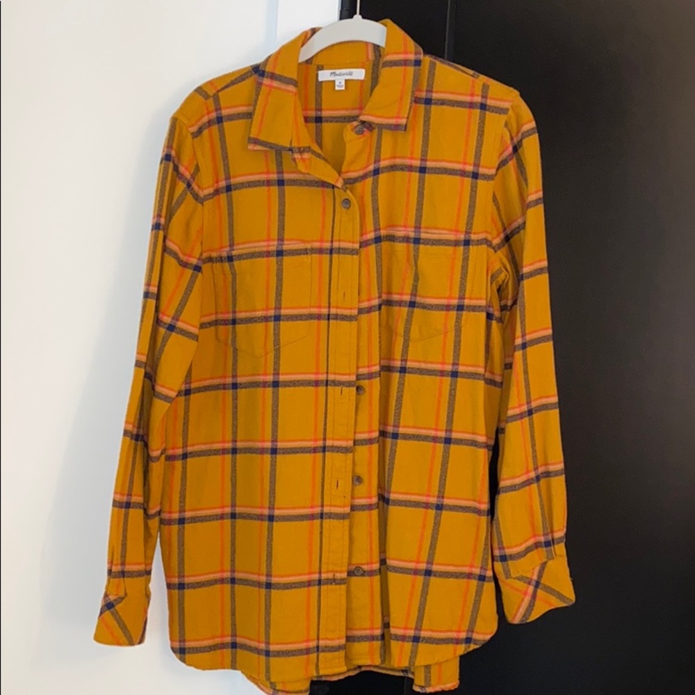 Oversized madewell boyfriend flannel.
